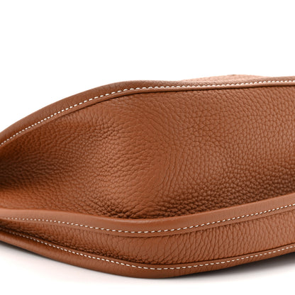 Hermes Taurillon Clemence Evelyne III GM Gold 10 of 10