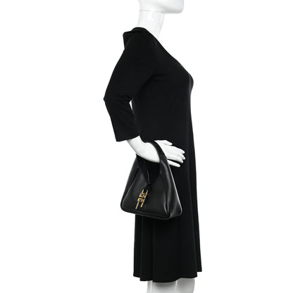 Givenchy Grained Calfskin Mini G-Lock Hobo Black 2 of 9