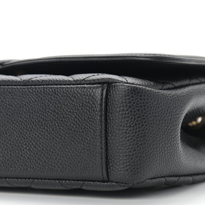 Chanel Caviar Quilted Small CC Filigree Flap Black 10 of 11