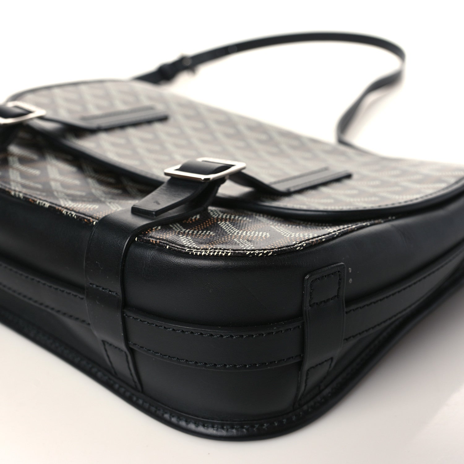 Goyard Goyardine Belvedere MM Messenger Bag Black 8 of 8