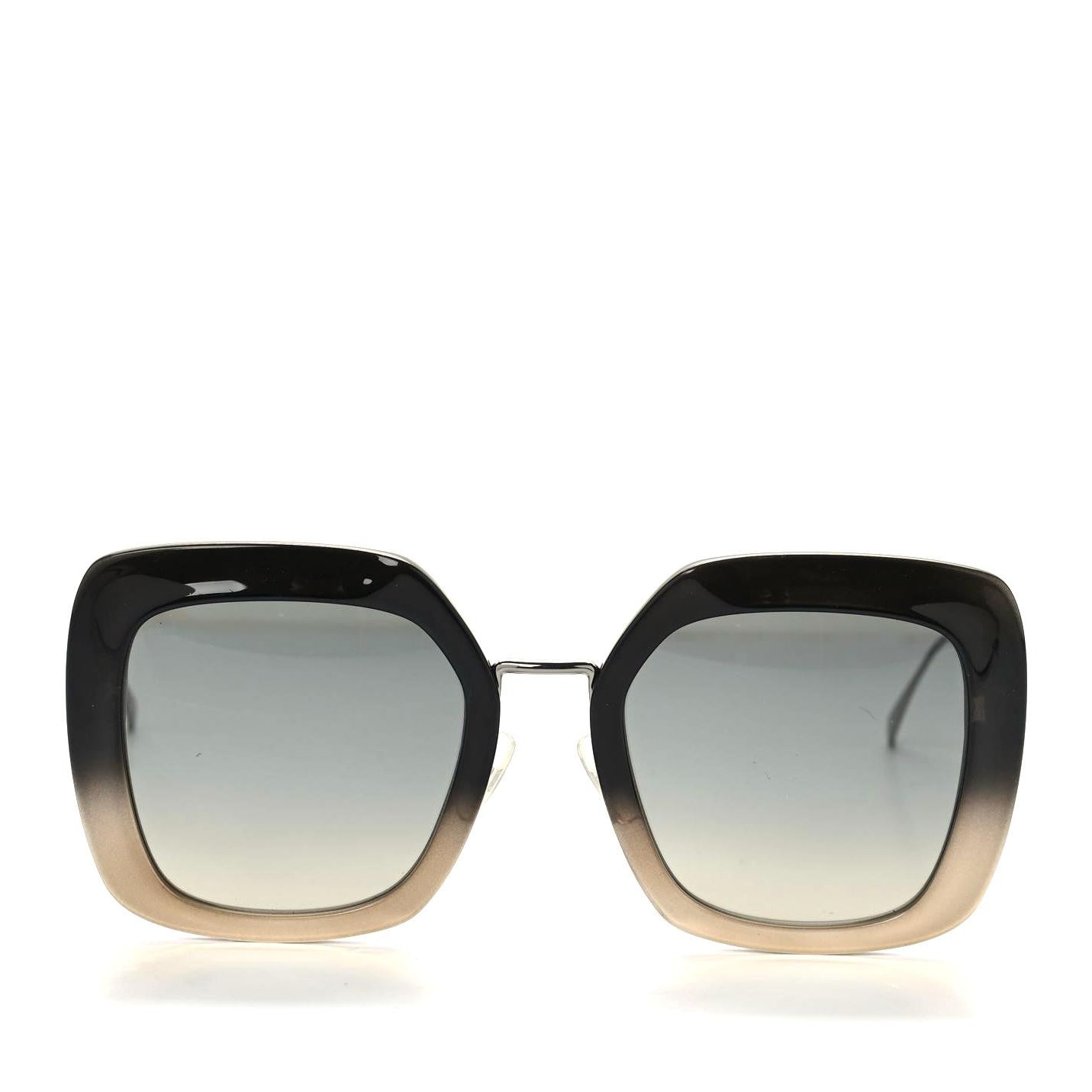 Fendi Square Sunglasses FF 0317/S Black Grey 2 of 8