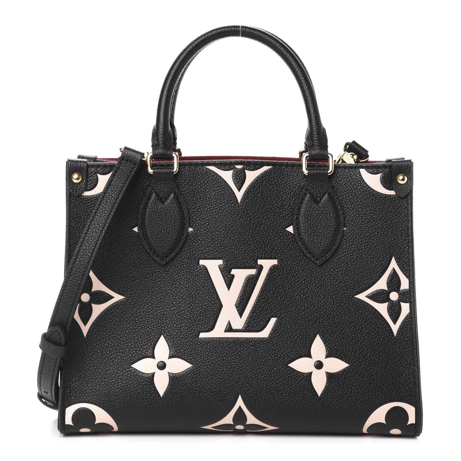 Louis Vuitton Empreinte Monogram Giant Onthego PM Black Beige 1 of 11