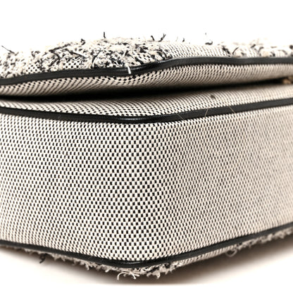 Burberry Lambskin Needle Punch Quilted Check Small Lola Bag White Black 9 of 10