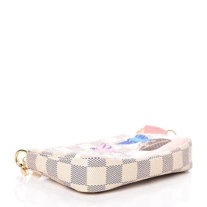 Louis Vuitton Damier Azur 2018 Christmas Animation Mini Pochette Accessories 4 of 10