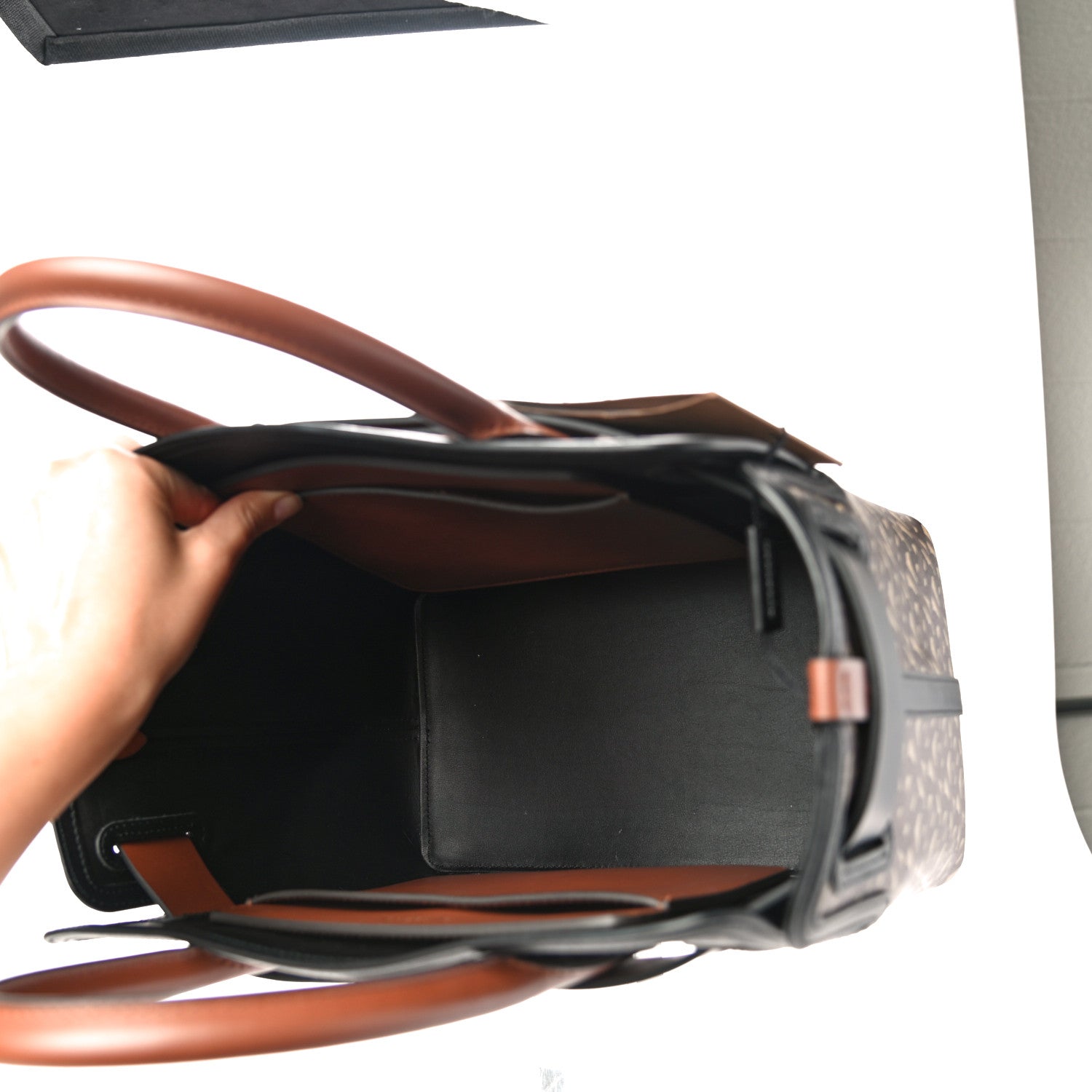 Burberry E-Canvas Monogram Stripe Small Belt Tote 5 of 9