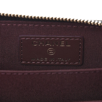 Chanel Aged Calfskin Quilted Lucky Charms Reissue Zip Coin Purse Black 6 of 8