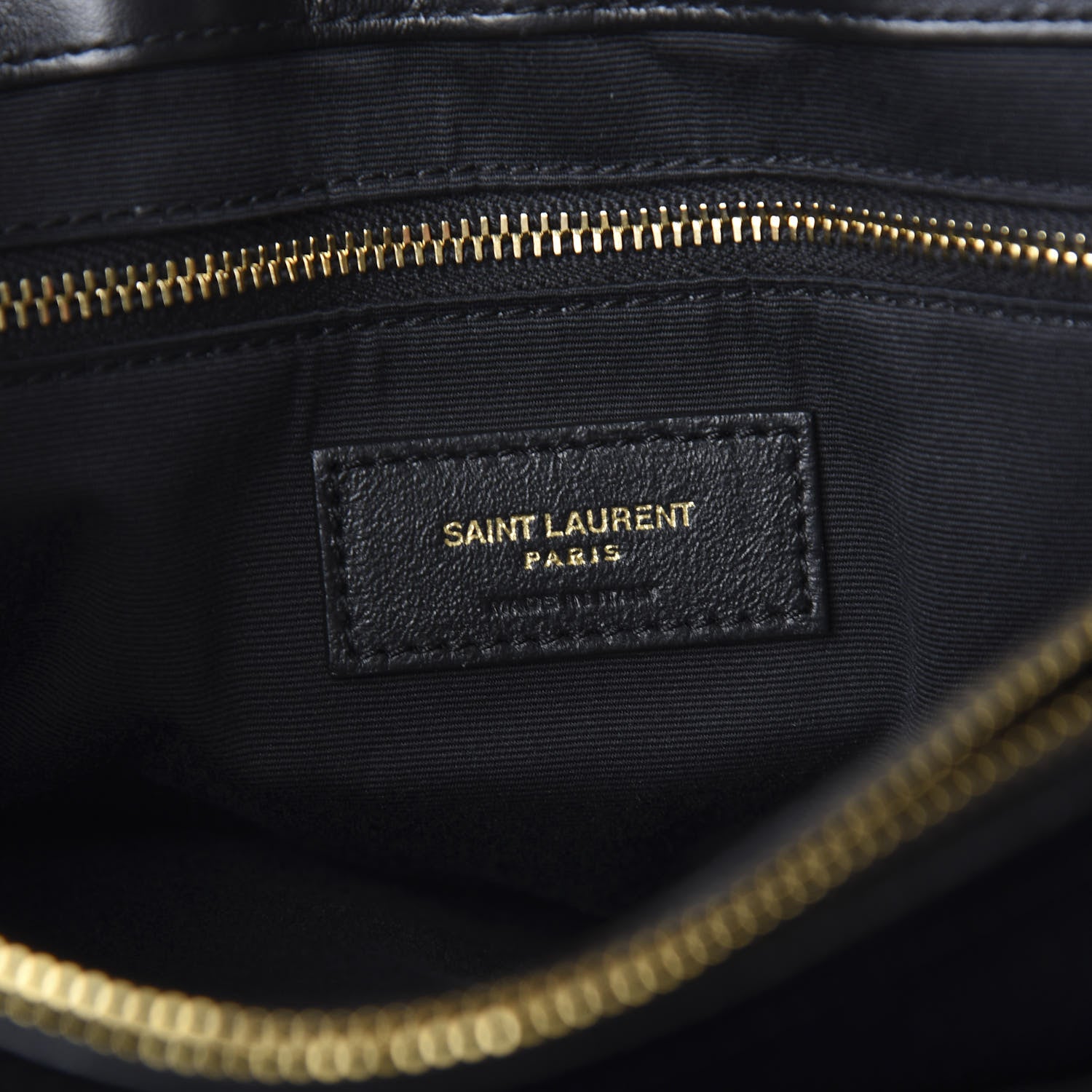 Saint Laurent Calfskin Y Quilted Monogram Medium Loulou Chain Satchel Black 5 of 9