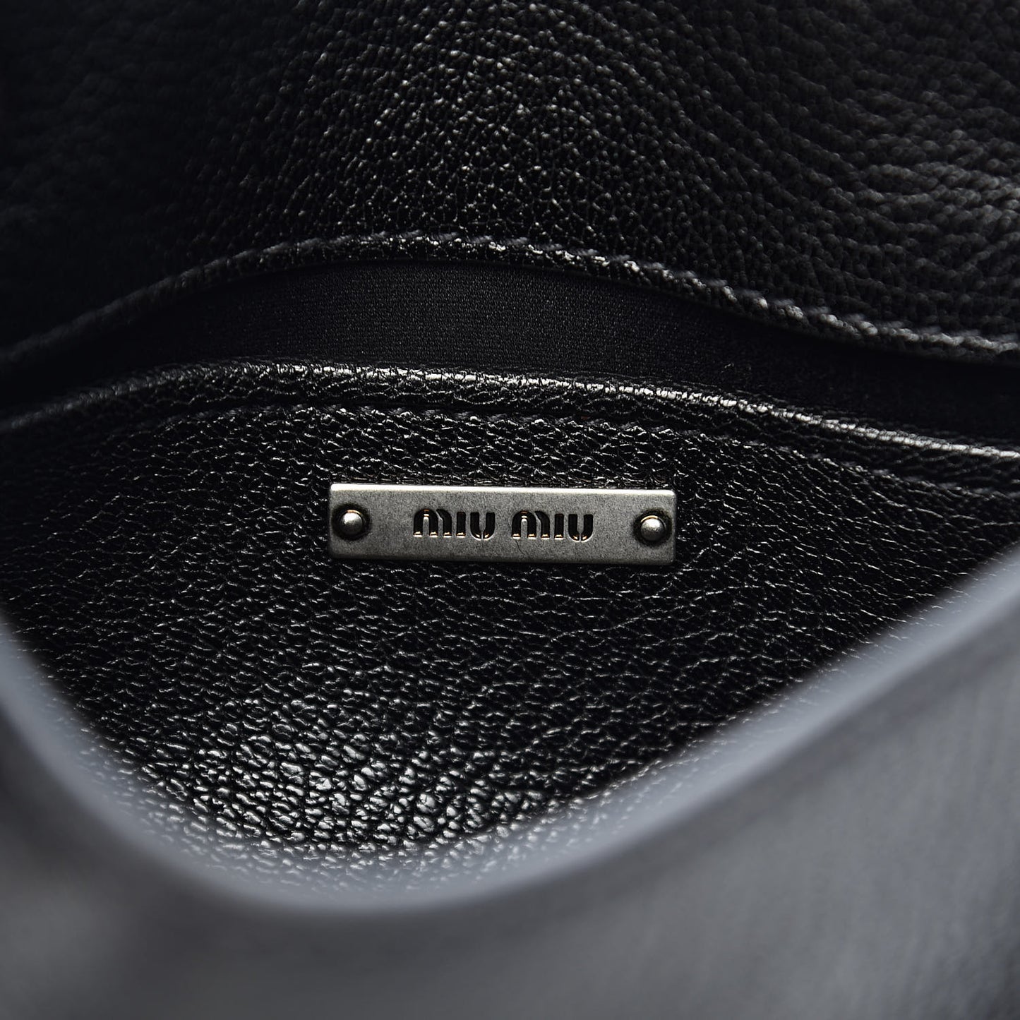 Goatskin Madras Borchie Shoulder Bag Black
