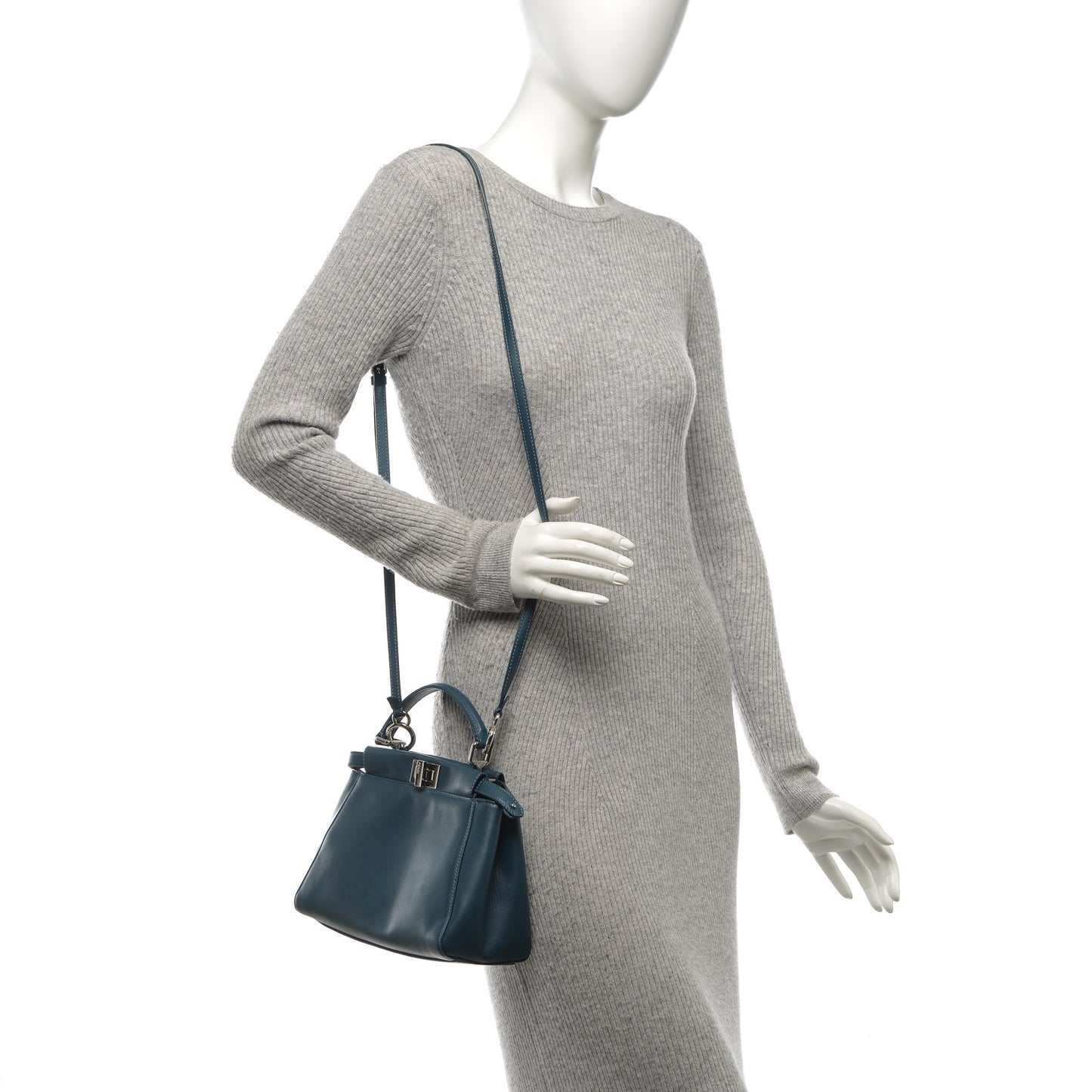 Nappa Mini Peekaboo Iconic Satchel Pavone
