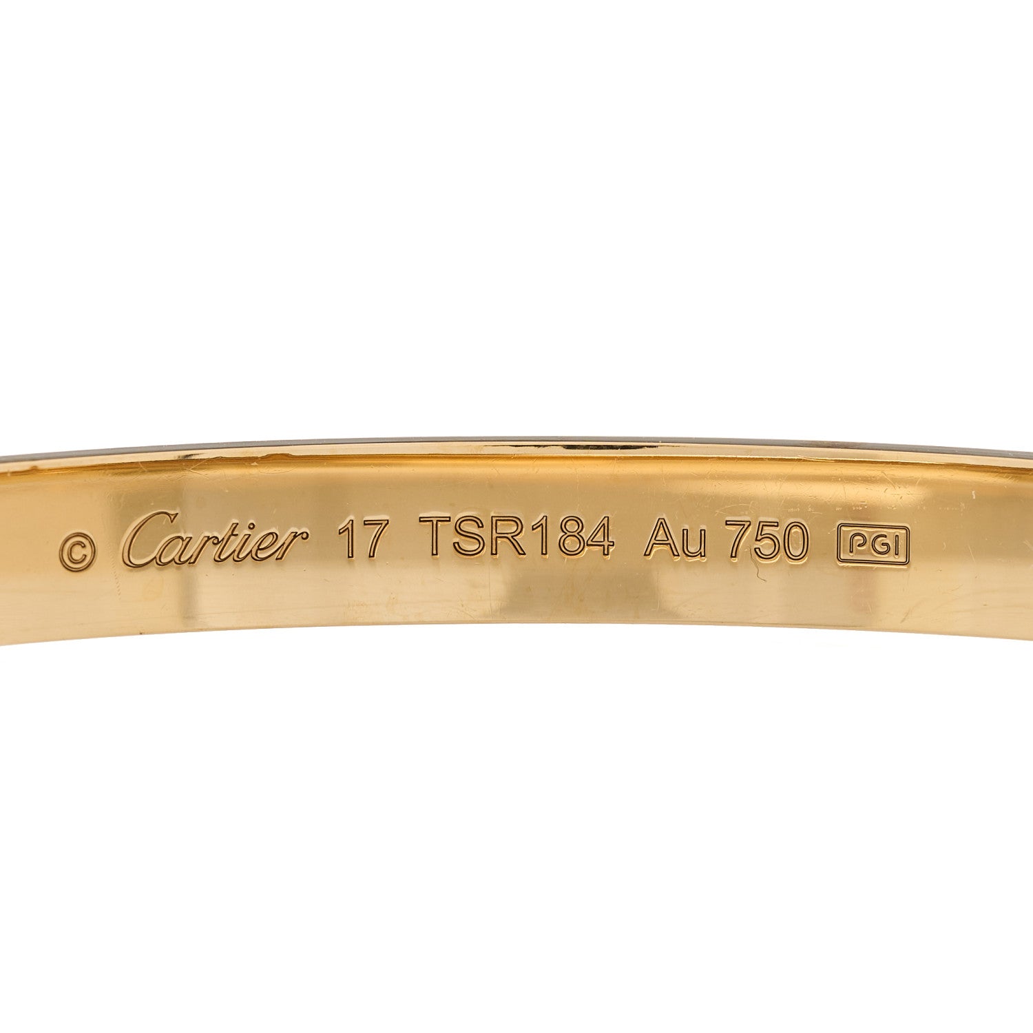 Cartier 18K Yellow Gold LOVE Bracelet 17 6 of 8