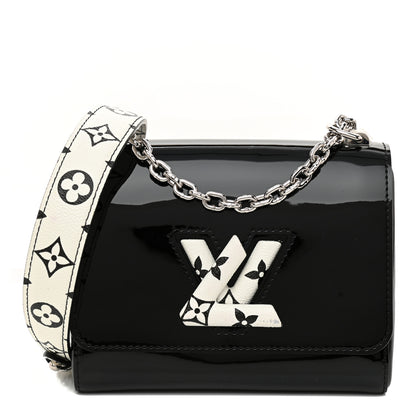 Louis Vuitton Patent Monogram Twist Shoulder Bag PM Black 3 of 10