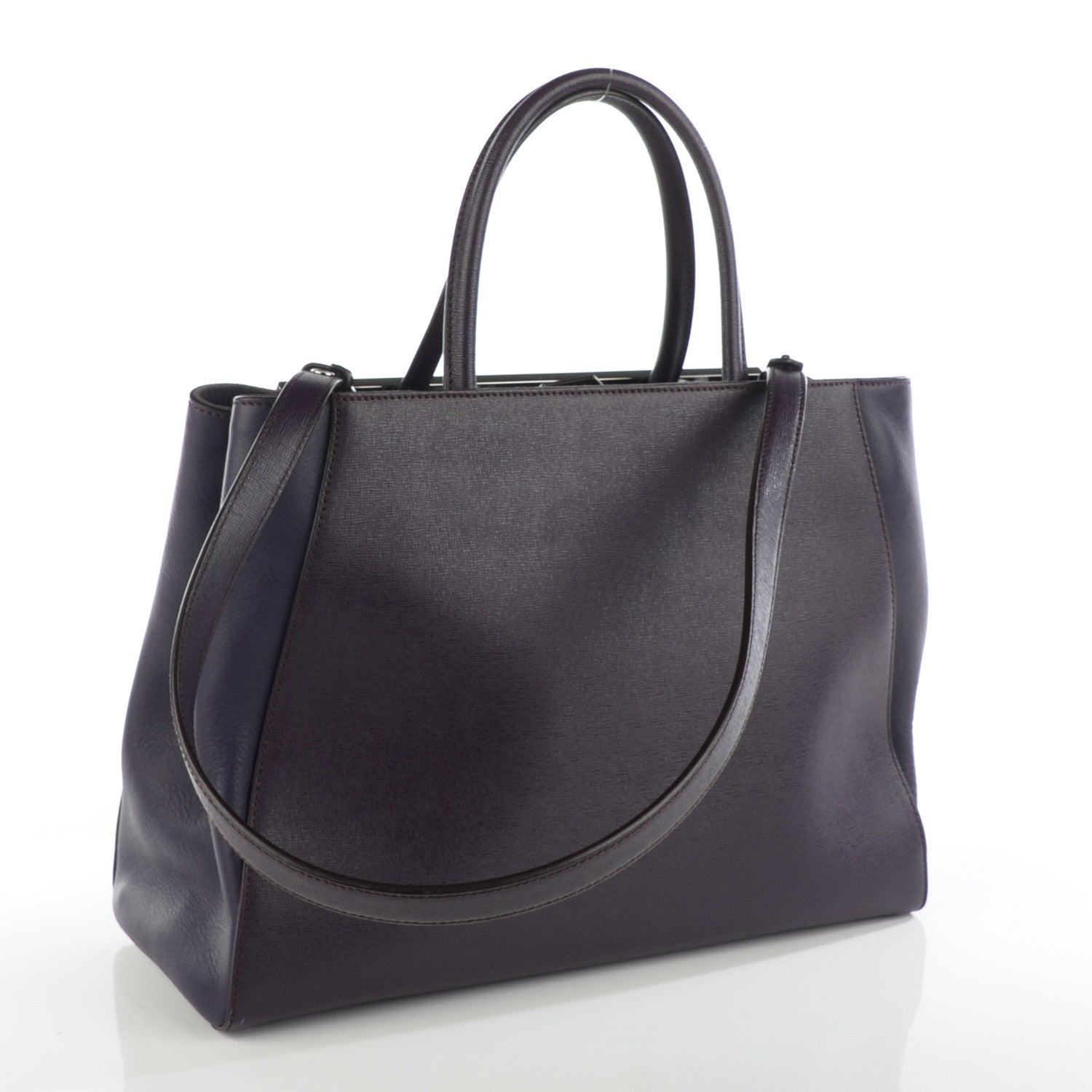 Fendi Vitello Elite Regular 2Jours Tote Ametista 3 of 8