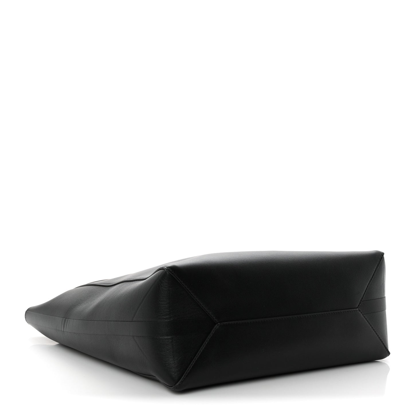 Calfskin Vlogo Medium Locker Tote Black