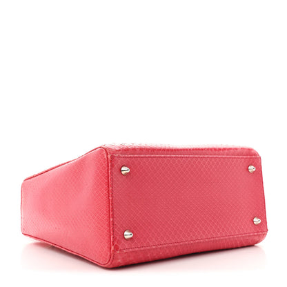 Christian Dior Snakeskin Medium Lady Dior Pink 4 of 13