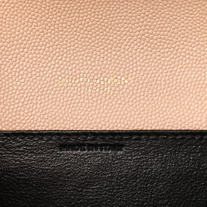 Saint Laurent Grain De Poudre Monogram Uptown Chain Wallet Dark Beige 7 of 10