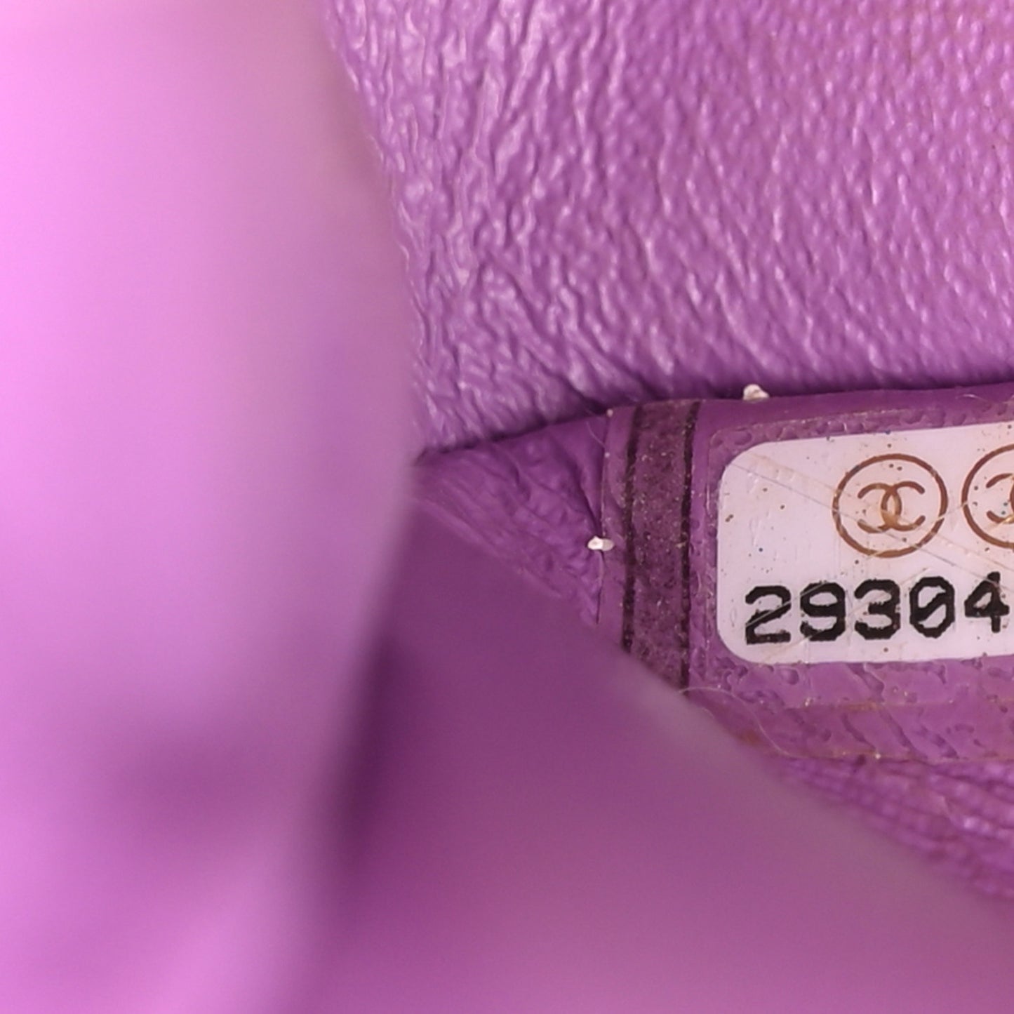 Patent Quilted Medium Double Flap Light Purple