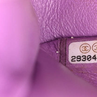 Chanel Patent Quilted Medium Double Flap Light Purple 7 of 10