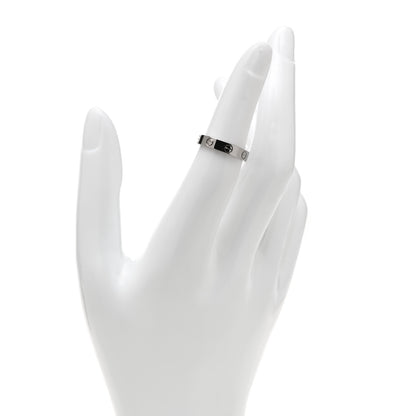 Cartier 18K White Gold 3.5mm LOVE Wedding Band Ring 50 5.25 2 of 4