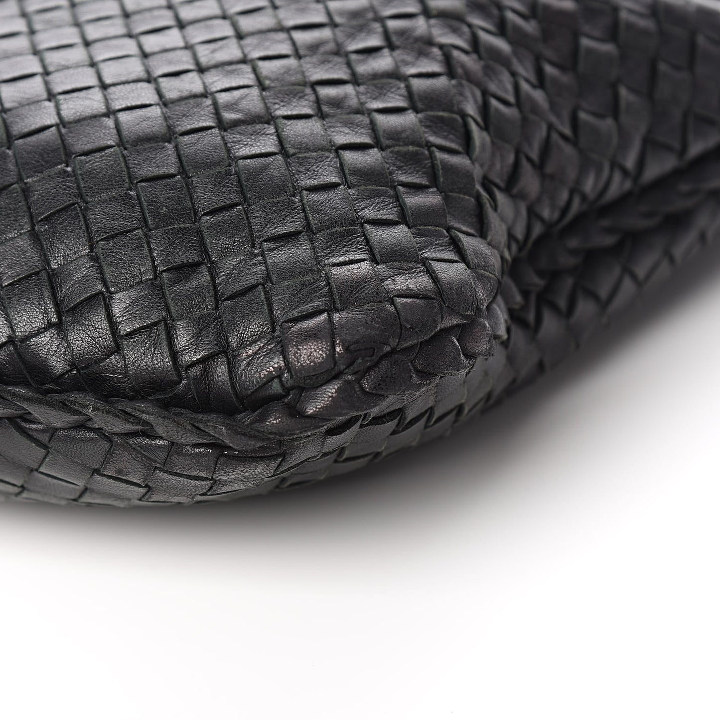 Nappa Intrecciato Medium Veneta Hobo Black