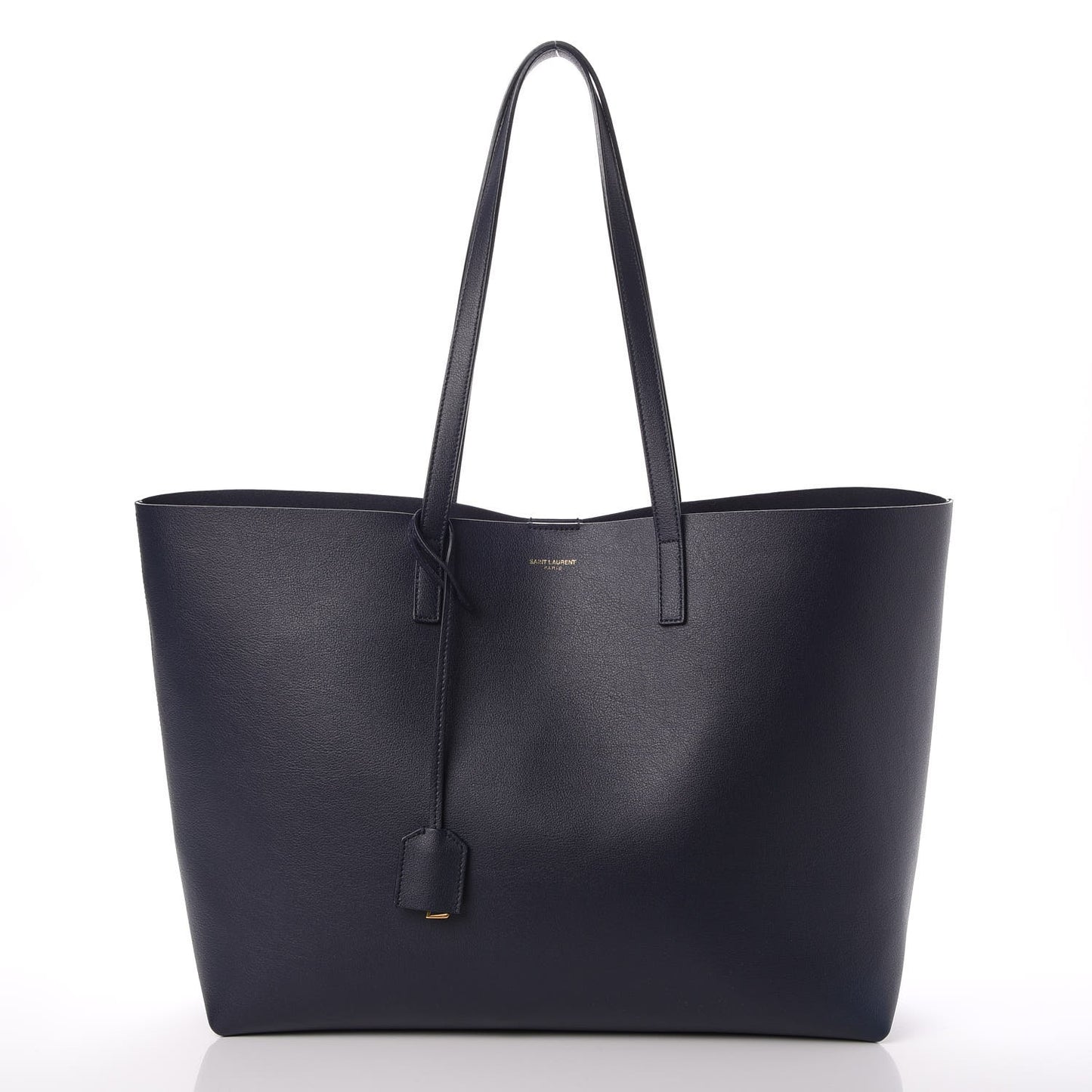Calfskin Large Shopping Tote Deep Marine