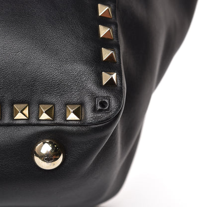 Valentino Garavani Vitello Medium Rockstud Tote Black 11 of 13