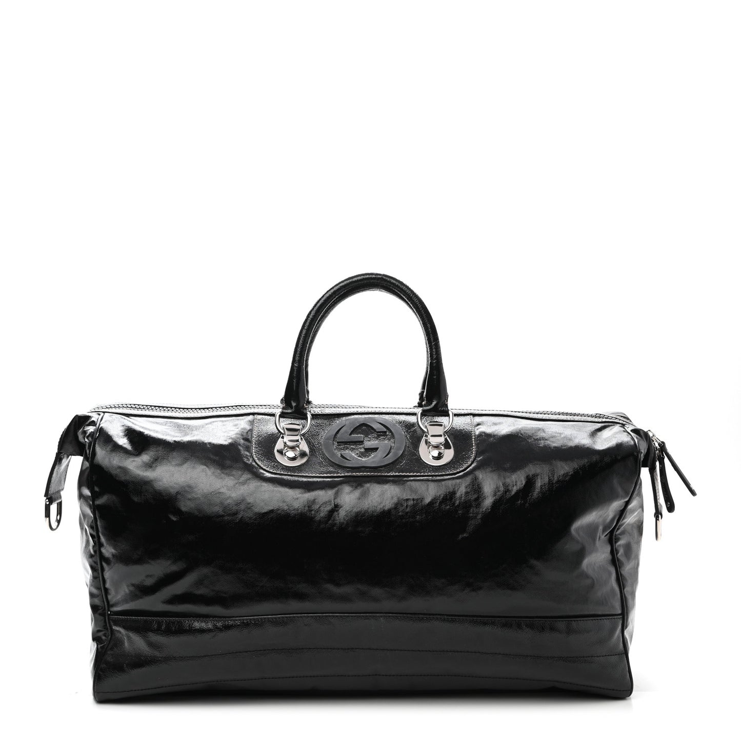 Patent Interlocking GG Duffle Bag Black