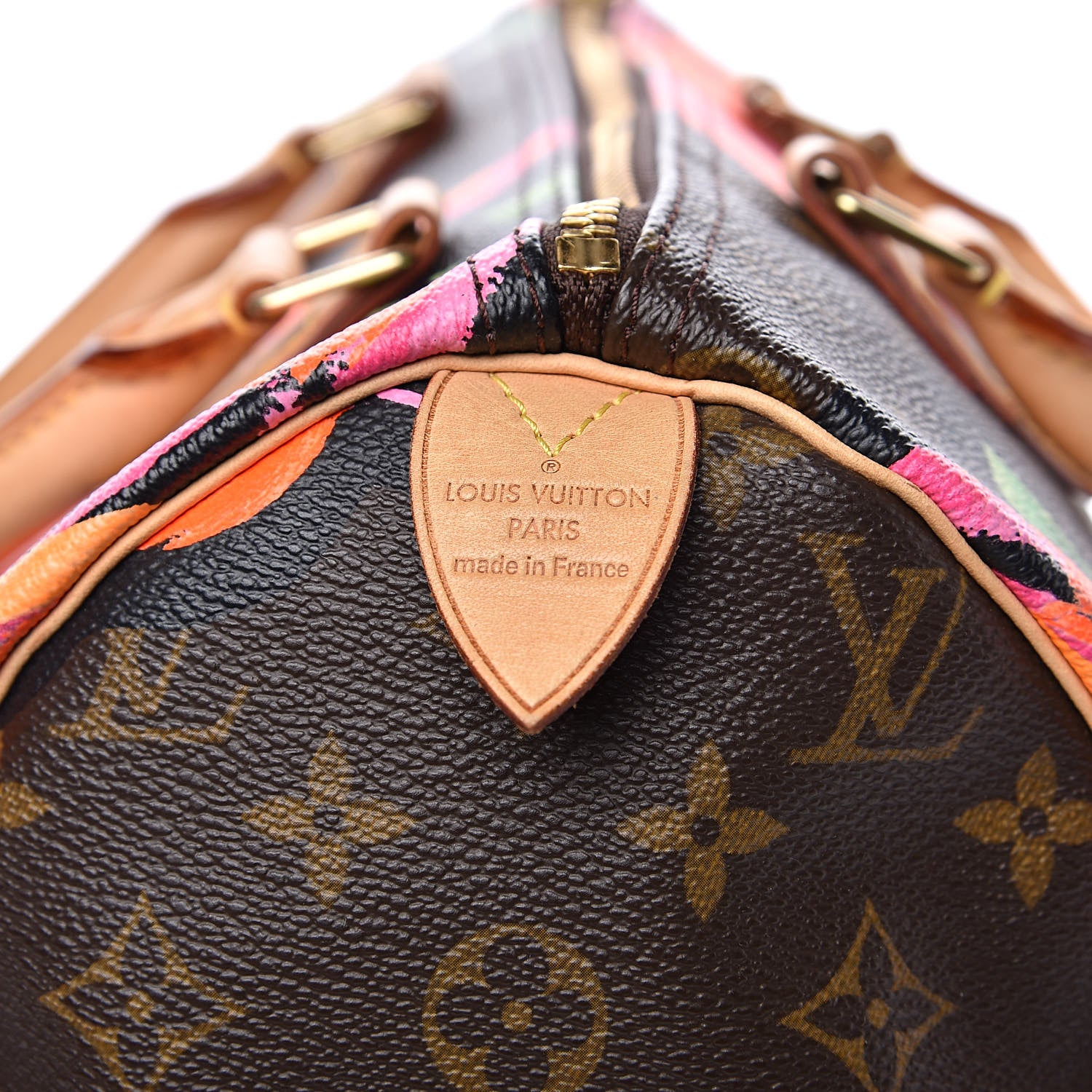 Louis Vuitton Monogram Roses Speedy 30 7 of 14