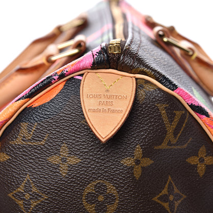 Louis Vuitton Monogram Roses Speedy 30 7 of 14
