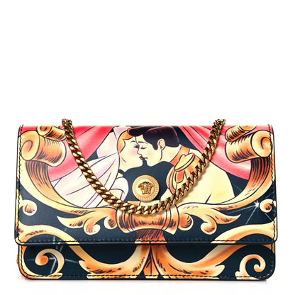 Versace X DISNEY Nappa Cinderella Print Chain Wallet Multicolor 1 of 7