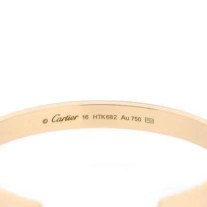 Cartier 18K Yellow Gold LOVE Cuff Bracelet 16 3 of 4