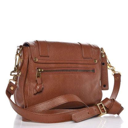 Proenza Schouler Lambskin PS1 Mini Pouch Messenger Saddle 3 of 8