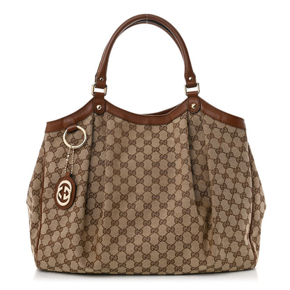 Gucci Monogram Large Sukey Tote Brown 1 of 11