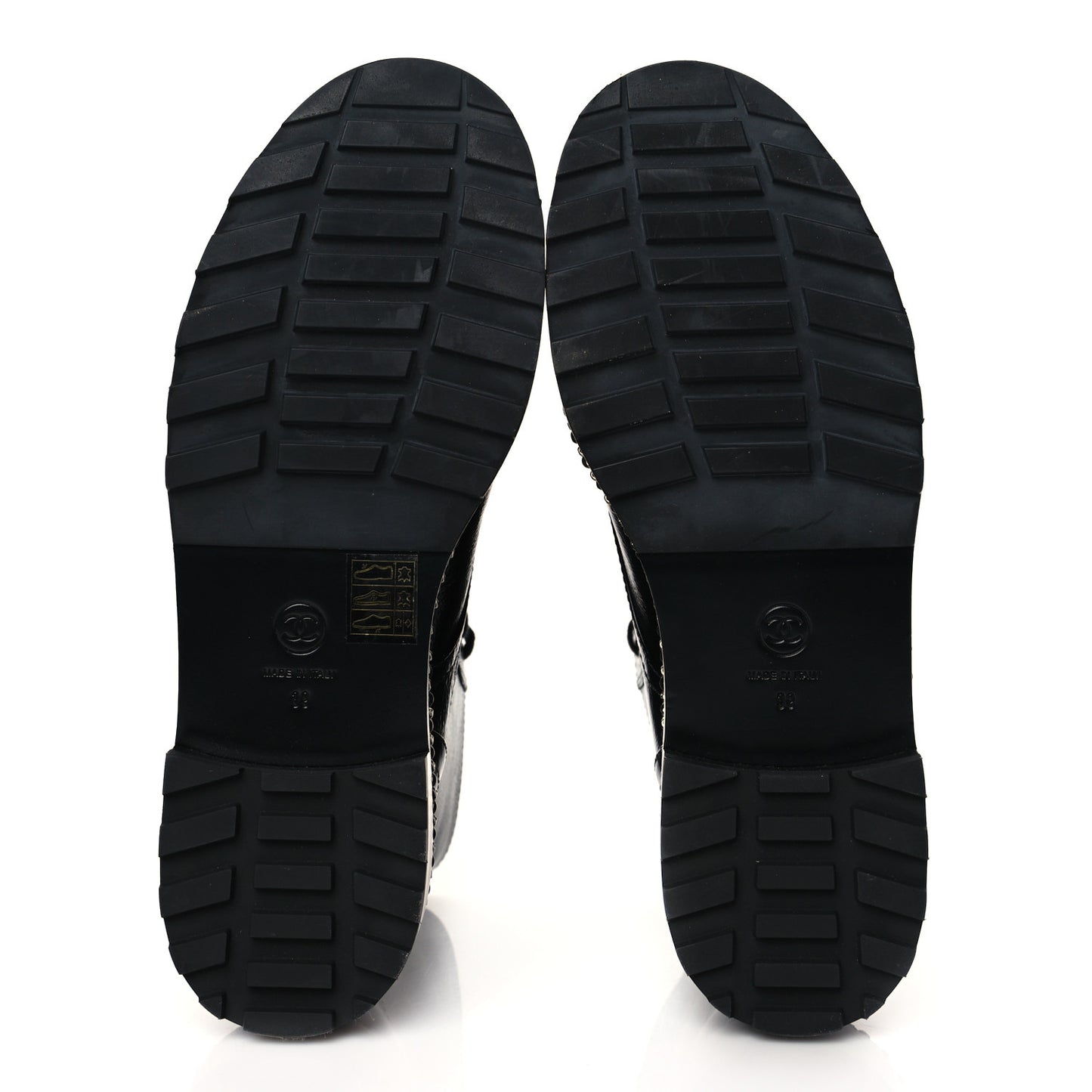 Crackled Calfskin Velvet Pearl Combat Short Boots 39 Black
