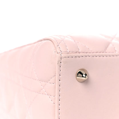 Christian Dior Lambskin Cannage Medium Lady Dior Light Pink 8 of 13
