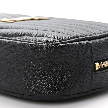 Saint Laurent Grain De Poudre Matelasse Monogram Mini Lou Camera Bag Black 10 of 10