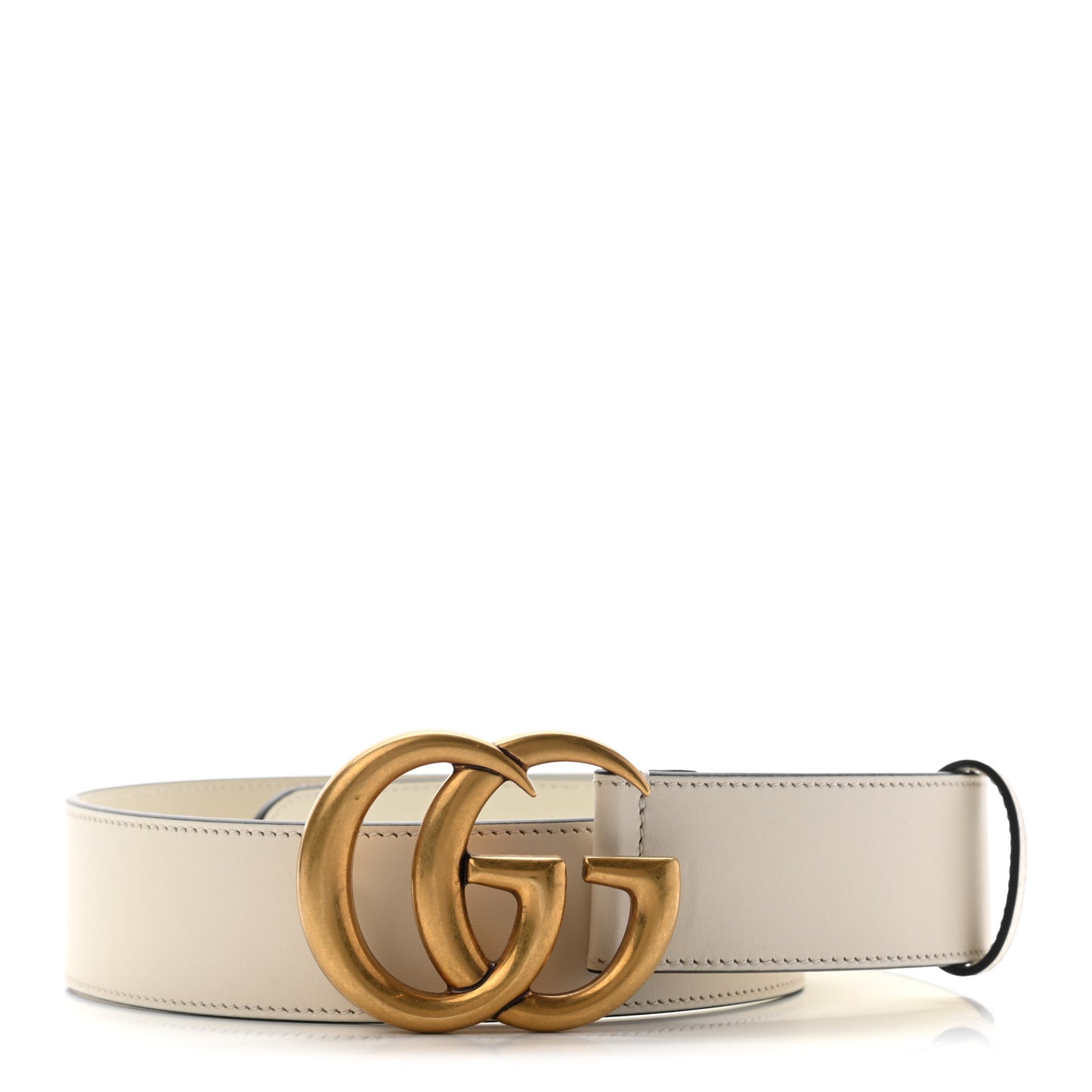 Calfskin Double G 40mm Belt 70 28 Mystic White