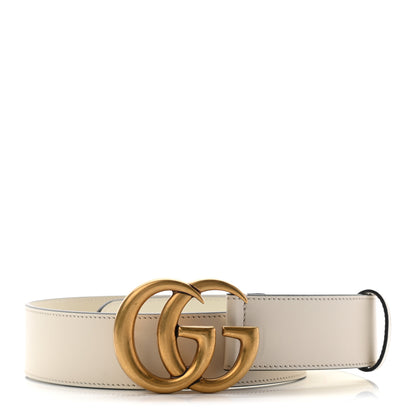 Gucci Calfskin Double G 40mm Belt 70 28 Mystic White 1 of 5