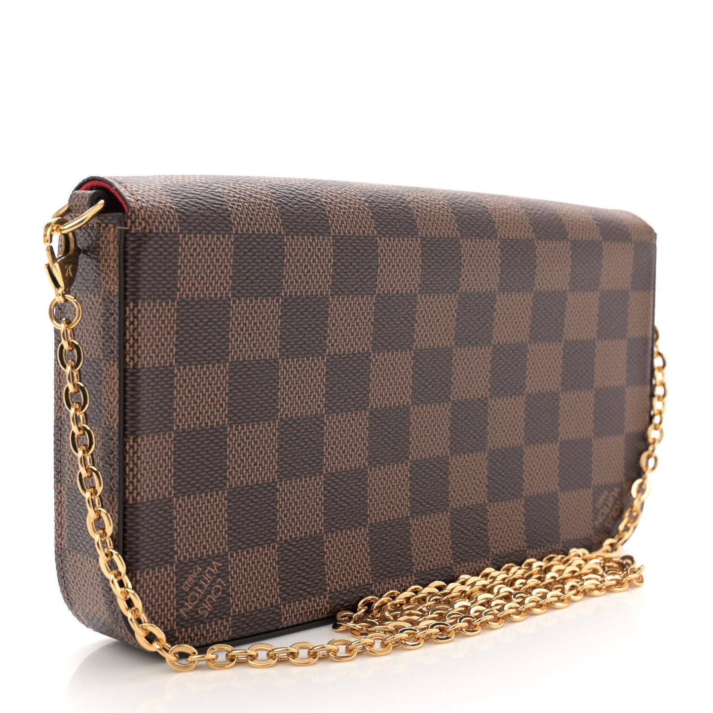 Damier Ebene Pochette Felicie Chain Wallet