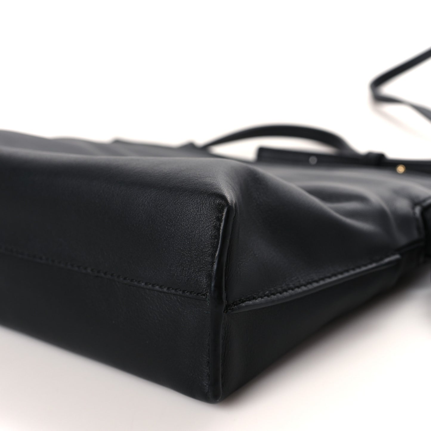 Calfskin Mini Flamenco Knot Clutch Black