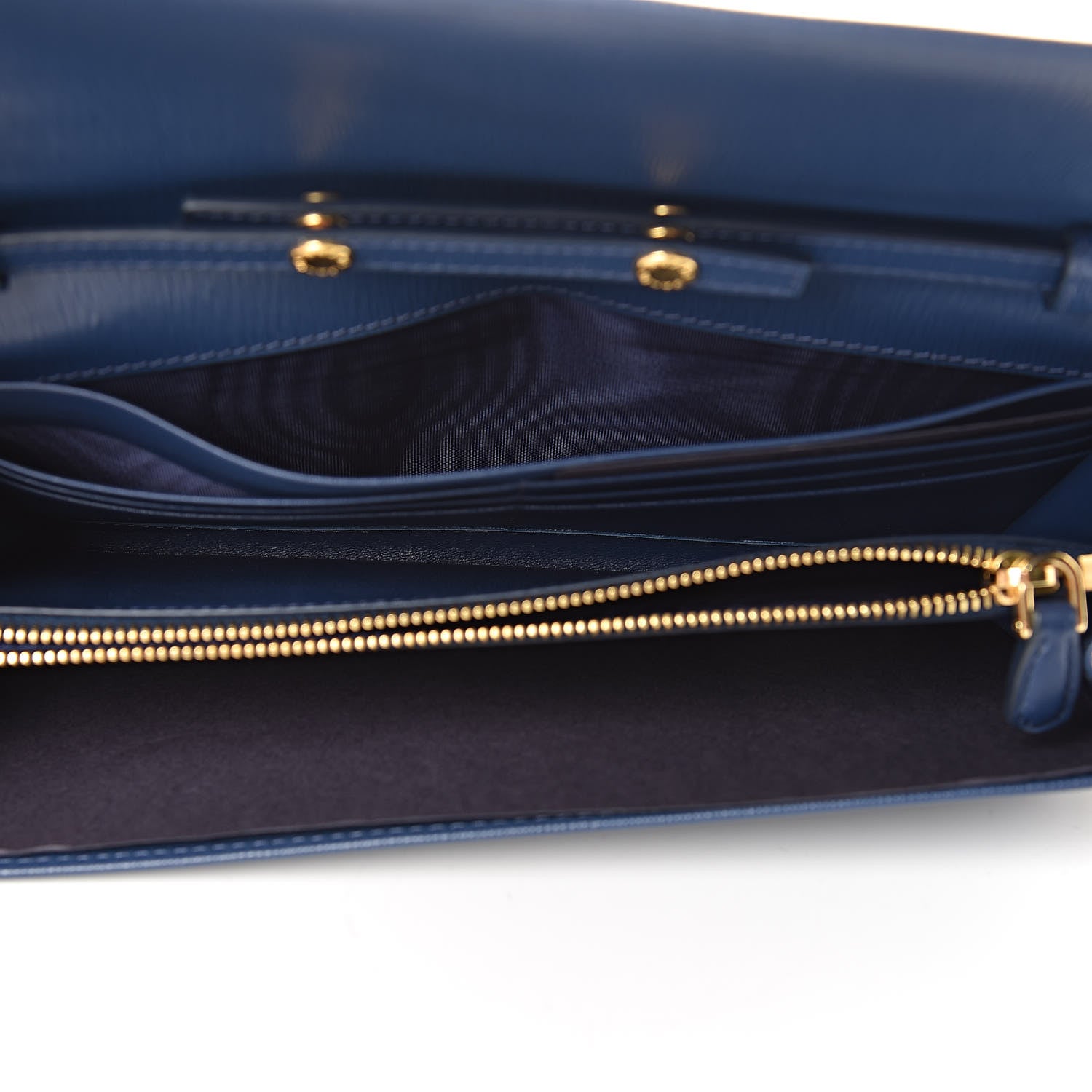 Prada Vitello Move Chain Wallet Bleuette 5 of 12