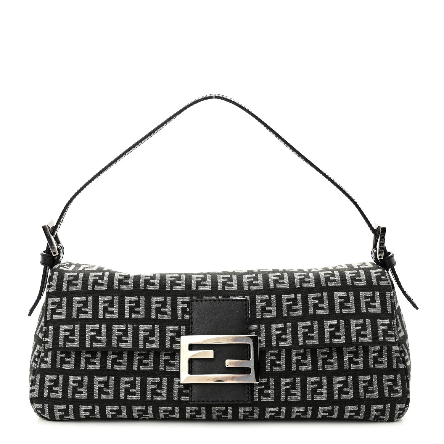 Fendi Zucchino Baguette Black 1 of 11