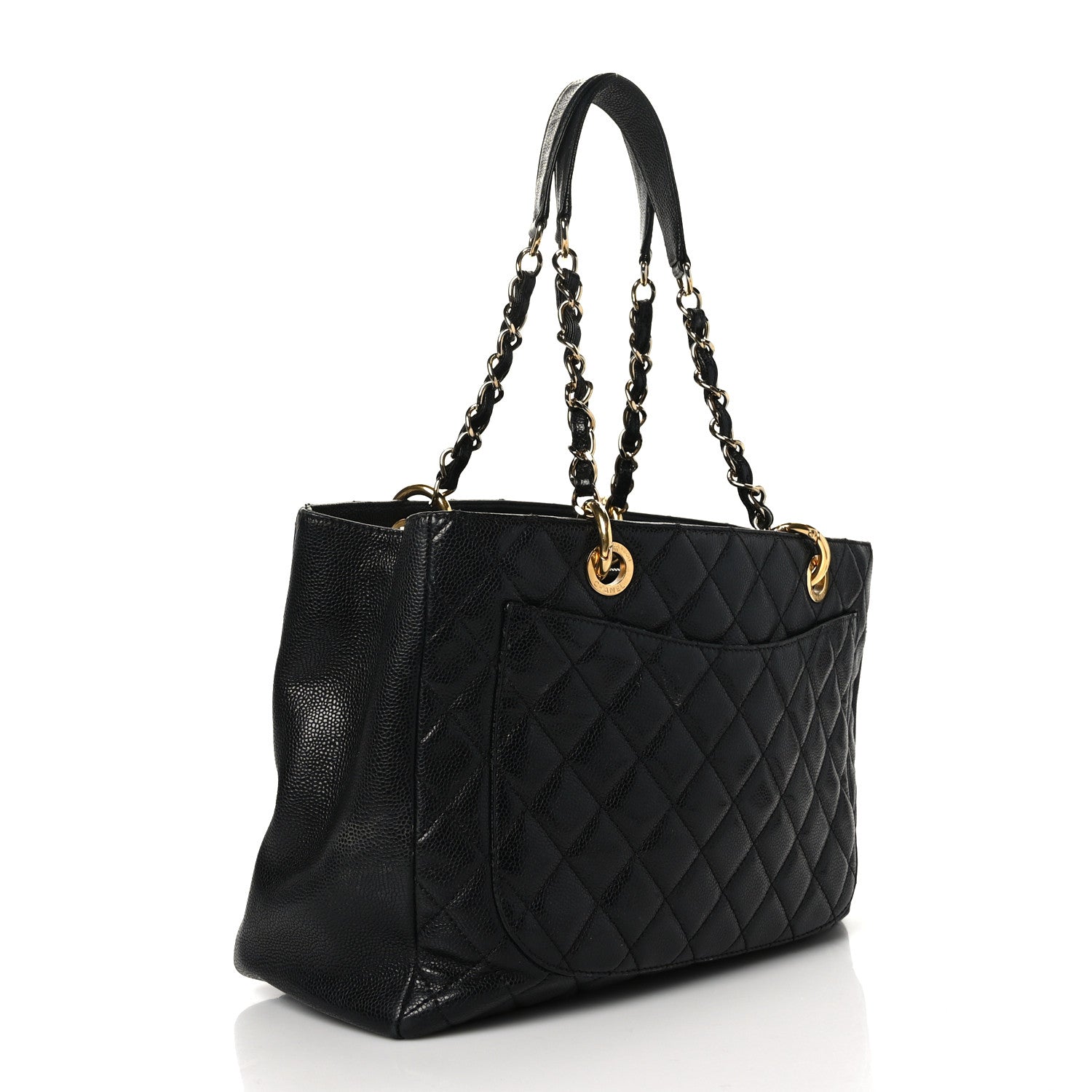 Chanel Caviar Quilted Grand Shopping Tote GST Black 3 of 13