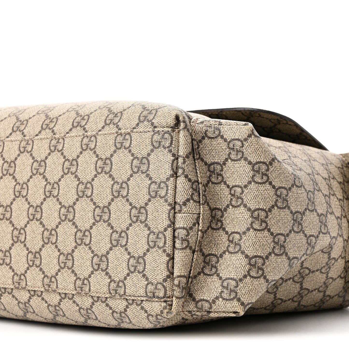 GG Plus Monogram Messenger Diaper Bag Dark Brown
