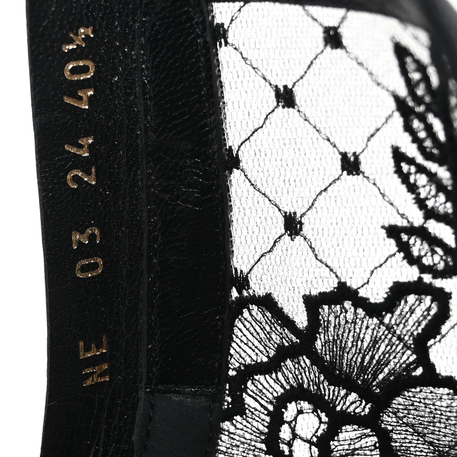 Christian Dior Suede Transparent Mesh Embroidered Roses Naughtily-D Heeled Lace Up Ankle Boots 40.5 Black 9 of 13