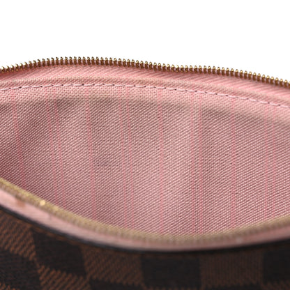 Louis Vuitton Damier Ebene Neverfull MM GM Pochette Rose Ballerine 9 of 15