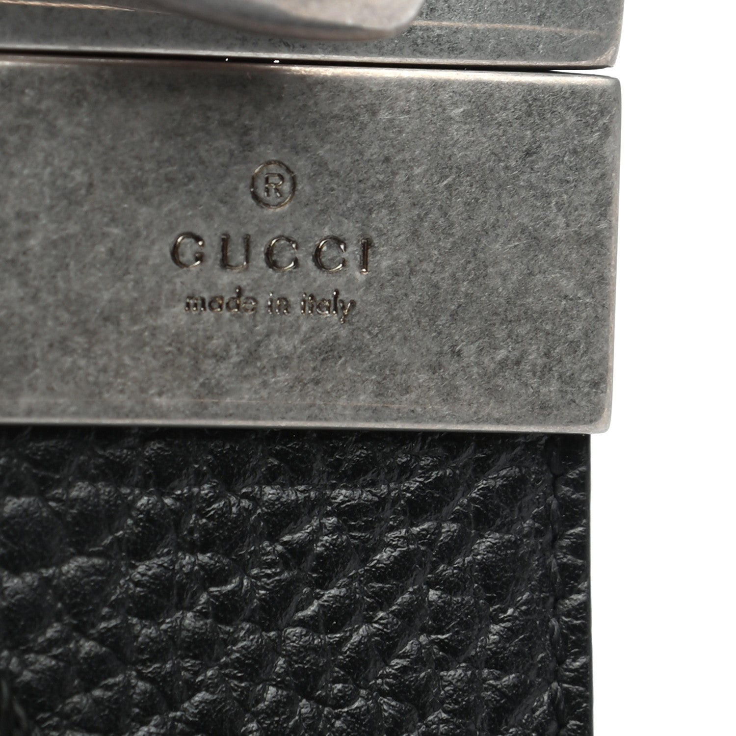 Gucci Dollar Calfskin Nickel Double G Reversible 37mm Belt 105 42 Black New Acero 5 of 5
