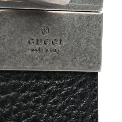 Gucci Dollar Calfskin Nickel Double G Reversible 37mm Belt 105 42 Black New Acero 5 of 5