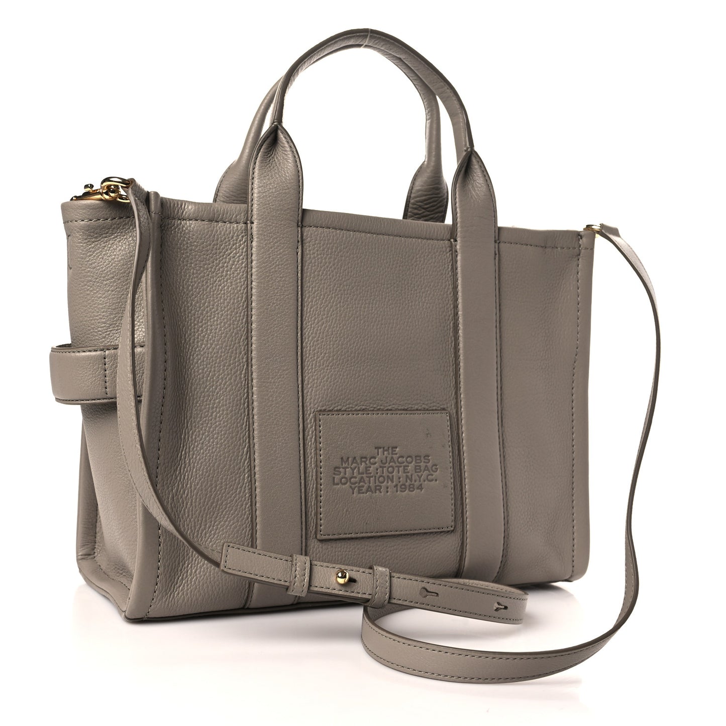 Grained Calfskin Medium The Tote Bag Cement