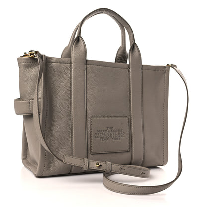 Marc Jacobs Grained Calfskin Medium The Tote Bag Cement 3 of 9