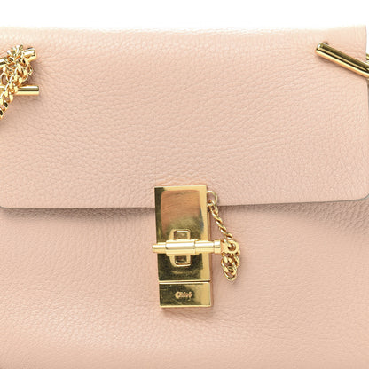 Chloe Grained Lambskin Drew Shoulder Bag Cement Pink 9 of 9